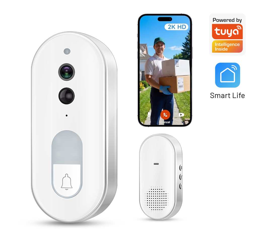 Smart Home Video Doorbell Enhanced Security With Smart Doorbell - جرس باب ذكي لاسلكي من تويا