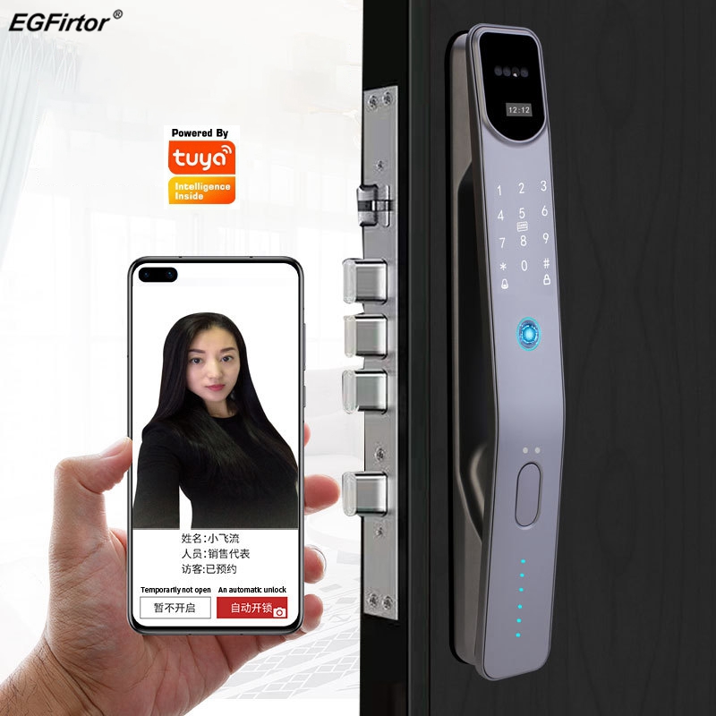 Smart Home Door Lock - قفل باب ذكي إلكتروني ببصمة الإصبع