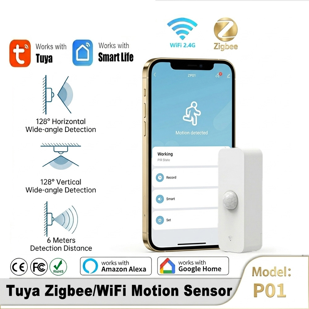 Smart Home Google Assistant - مستشعر حركة ذكي بتقنية PIR وWiFi
