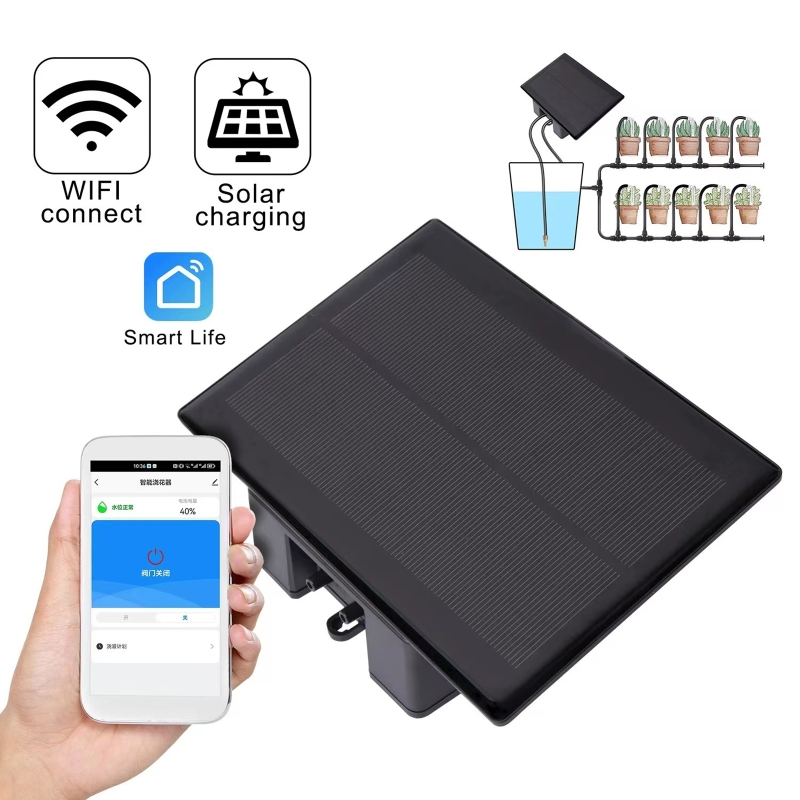 Smart Home Elements - WIFI الشمسية التلقائي آلة الري عدة