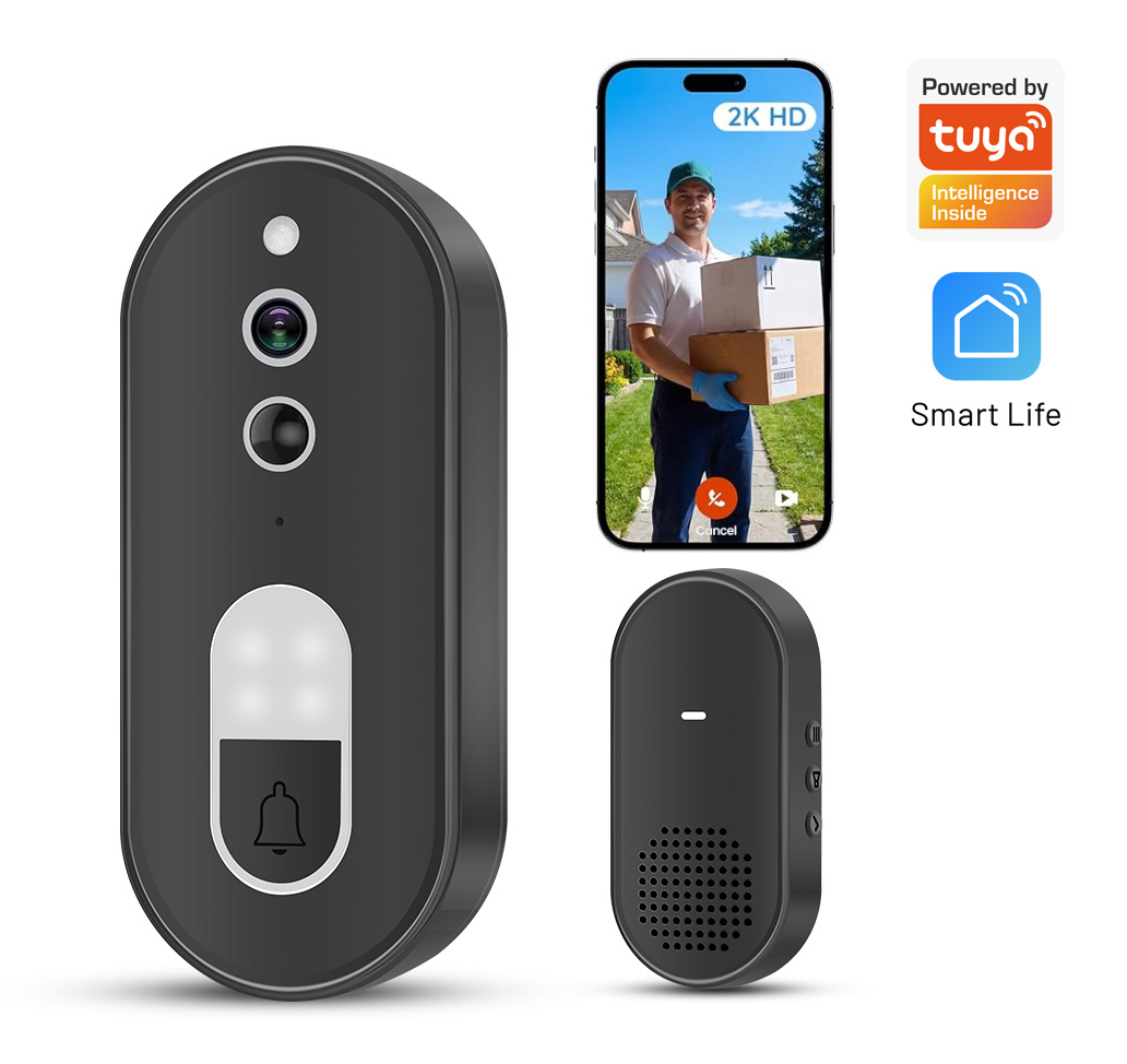 جرس باب ذكي لاسلكي واي فاي بدق - مراجعة Smart Home Video Doorbell Enhanced Security With Smart Doorbell وسعره