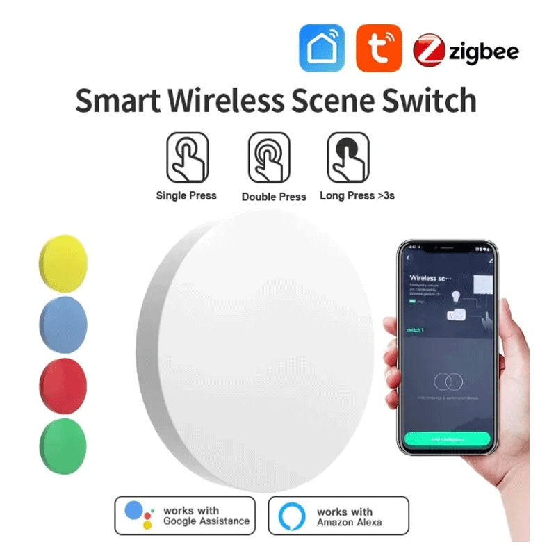 زر ذكي لاسلكي من تويا زيجبي لل - مراجعة Smart Home Google Assistant وسعره