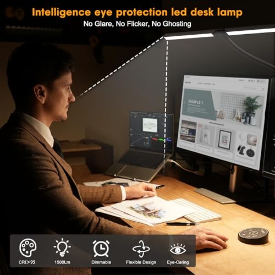مصباح مكتب LED للمكتب والمنزل  - مراجعة Smart Home Monitoring وسعره