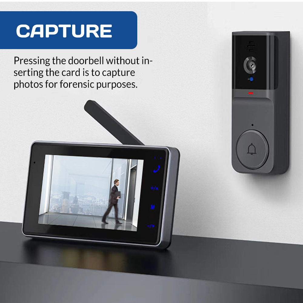 جرس باب ذكي لاسلكي بشاشة IPS ع - مراجعة Smart Home Video Doorbell Enhanced Security With Smart Doorbell وسعره