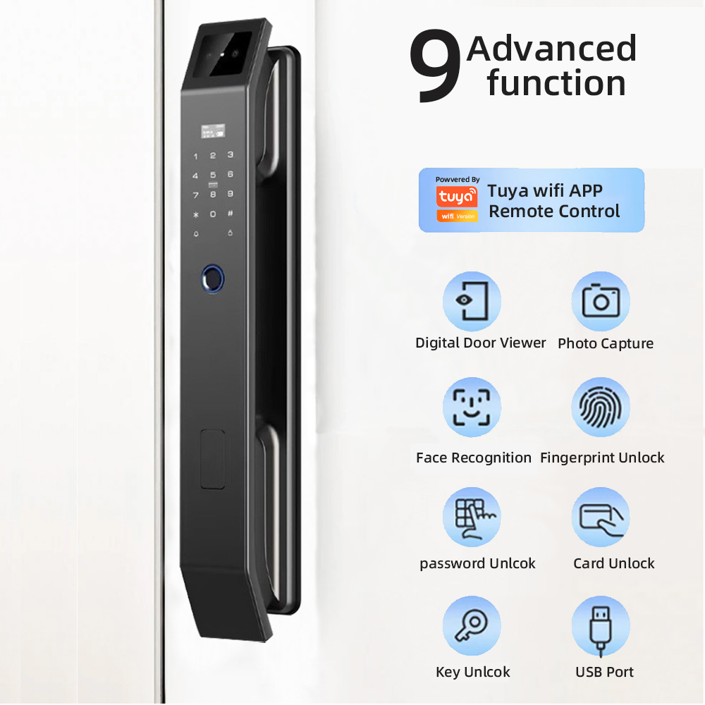 RAYKUBE DF14 Tuya WiFi ثلاثية  - مراجعة Smart Home Door Lock وسعره