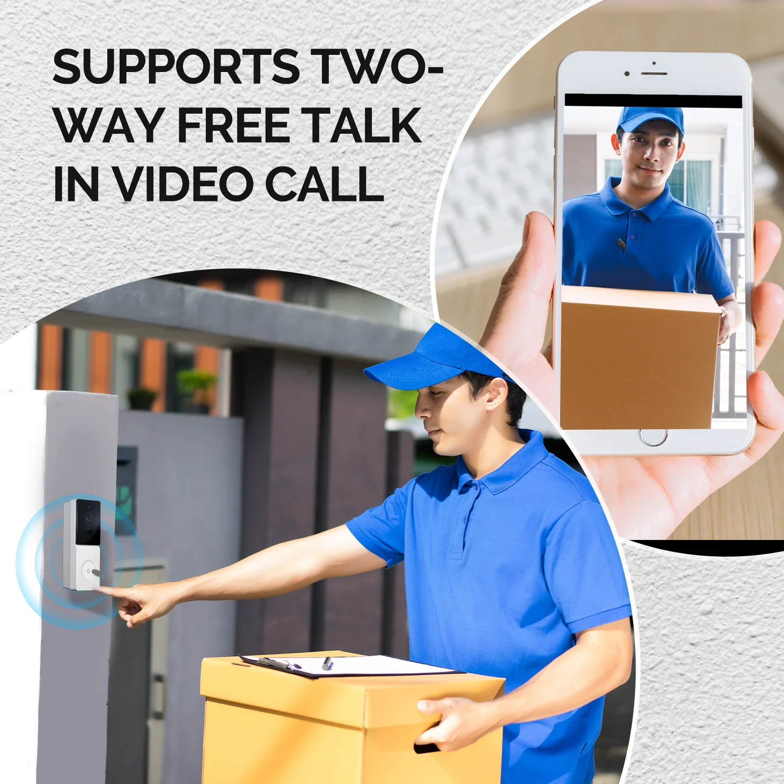 جرس باب ذكي من MOES يعمل بتقني - مراجعة Smart Home Video Doorbell Enhanced Security With Smart Doorbell وسعره