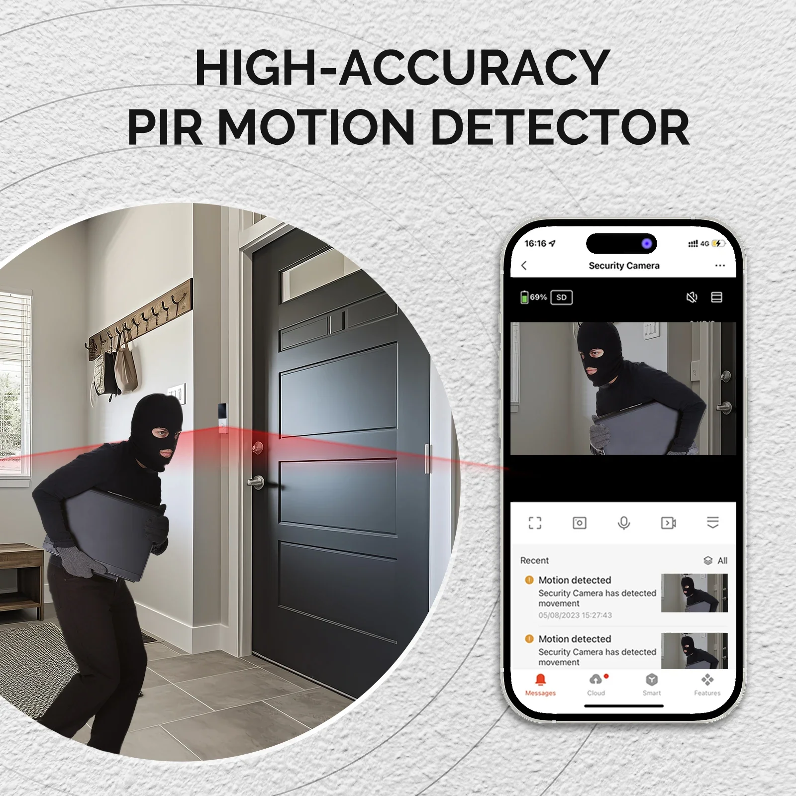 جرس باب ذكي من MOES يعمل بتقني - مراجعة Smart Home Video Doorbell Enhanced Security With Smart Doorbell وسعره