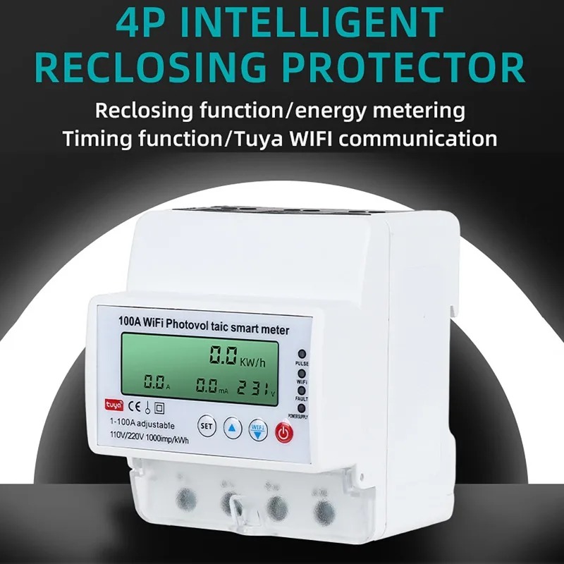 عداد طاقة شمسية ذكي واي فاي 4P - مراجعة Smart Home Monitoring وسعره