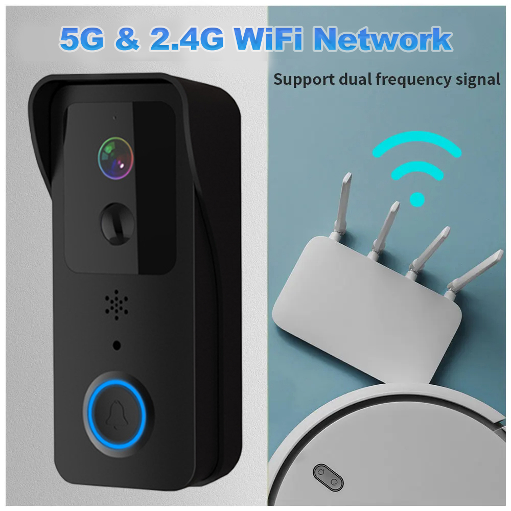 جرس باب ذكي بكاميرا واي فاي عا - مراجعة Smart Home Video Doorbell Enhanced Security With Smart Doorbell وسعره