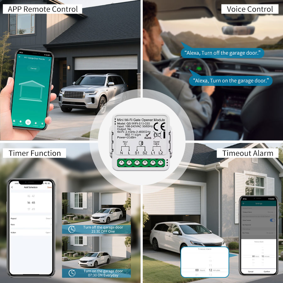وحدة تحكم ذكية لفتح باب المرآب - مراجعة Smart Home Google Assistant وسعره