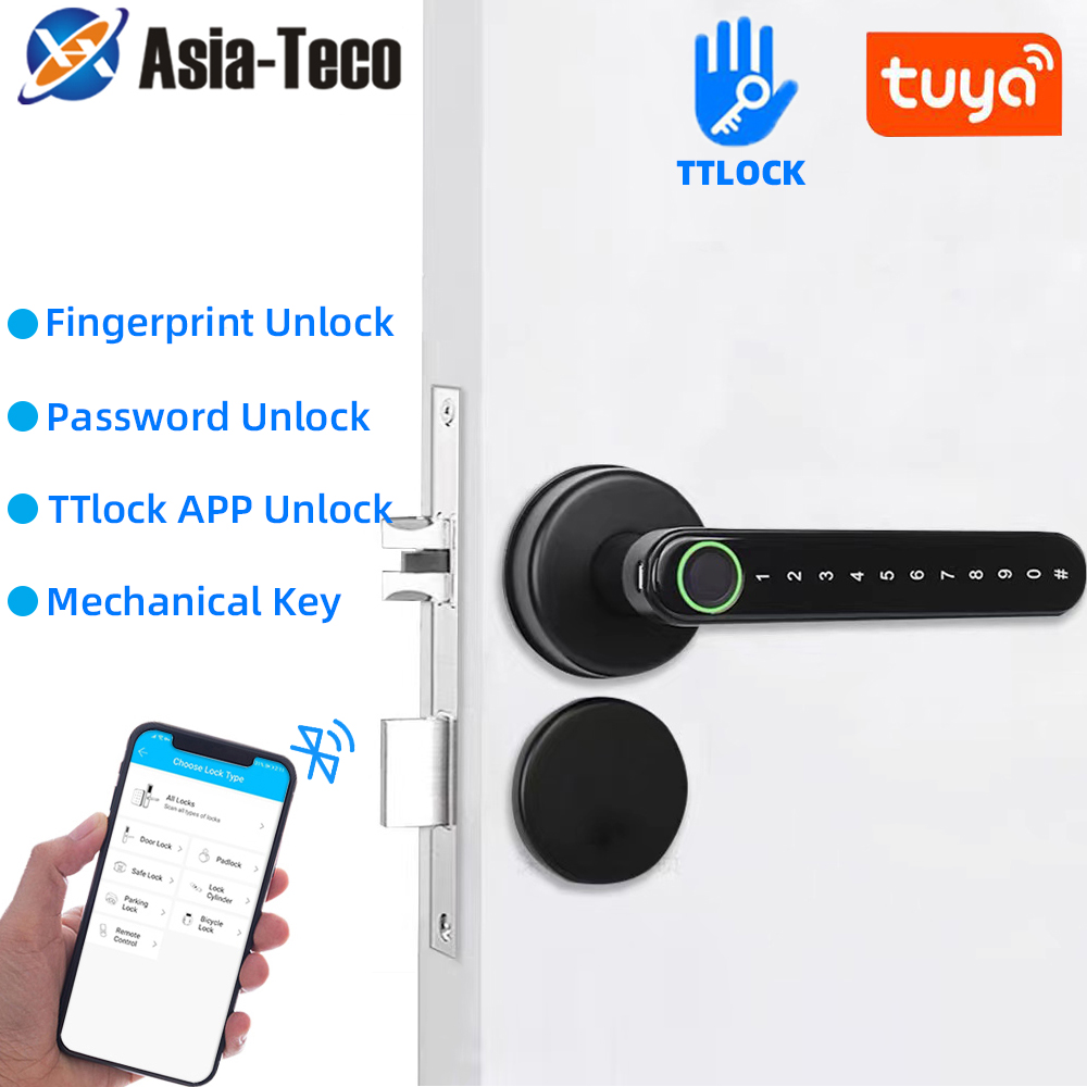 قفل بصمة الإصبع الذكي بتقنية ا - مراجعة Smart Home Door Lock وسعره