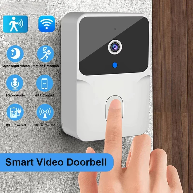 جرس باب ذكي لاسلكي مع كاميرا ف - مراجعة Smart Home Video Doorbell Enhanced Security With Smart Doorbell وسعره