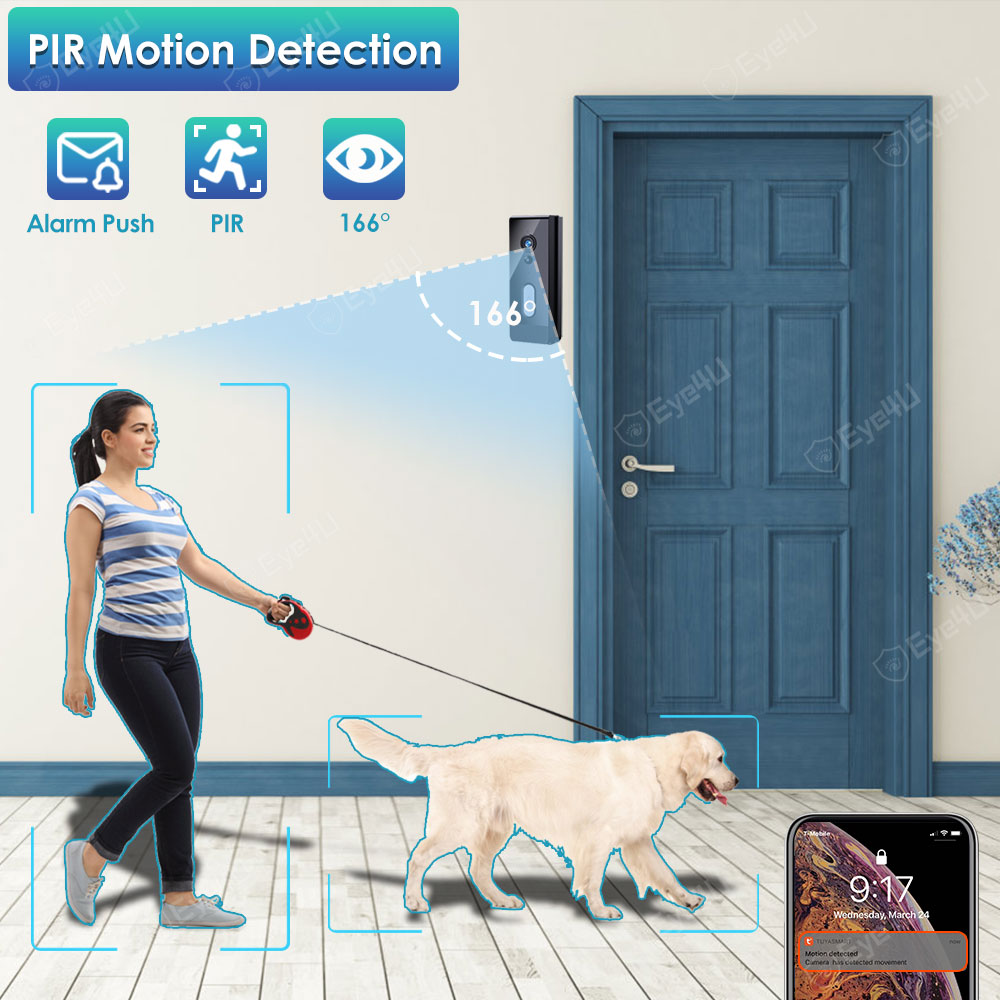 تونيا ، منزل ذكي ، كاميرا جرس  - مراجعة Smart Home Video Doorbell Enhanced Security With Smart Doorbell وسعره