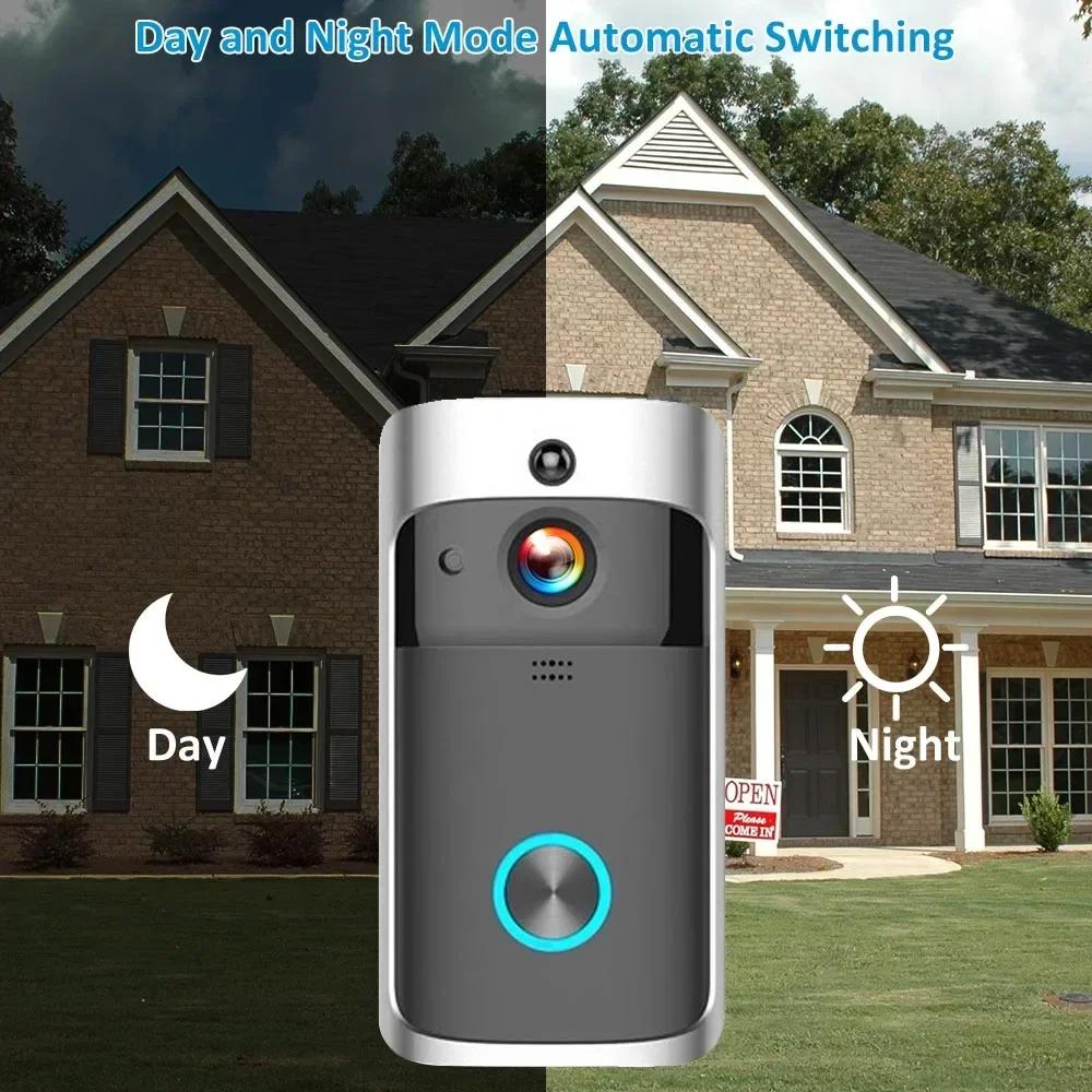 جرس باب ذكي لاسلكي عالي الدقة  - مراجعة Smart Home Video Doorbell Enhanced Security With Smart Doorbell وسعره