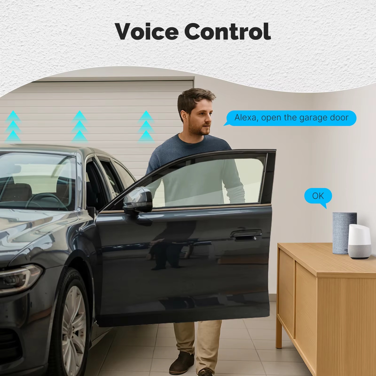 وحدة تحكم باب المرآب من MOES ب - مراجعة Smart Home Google Assistant وسعره