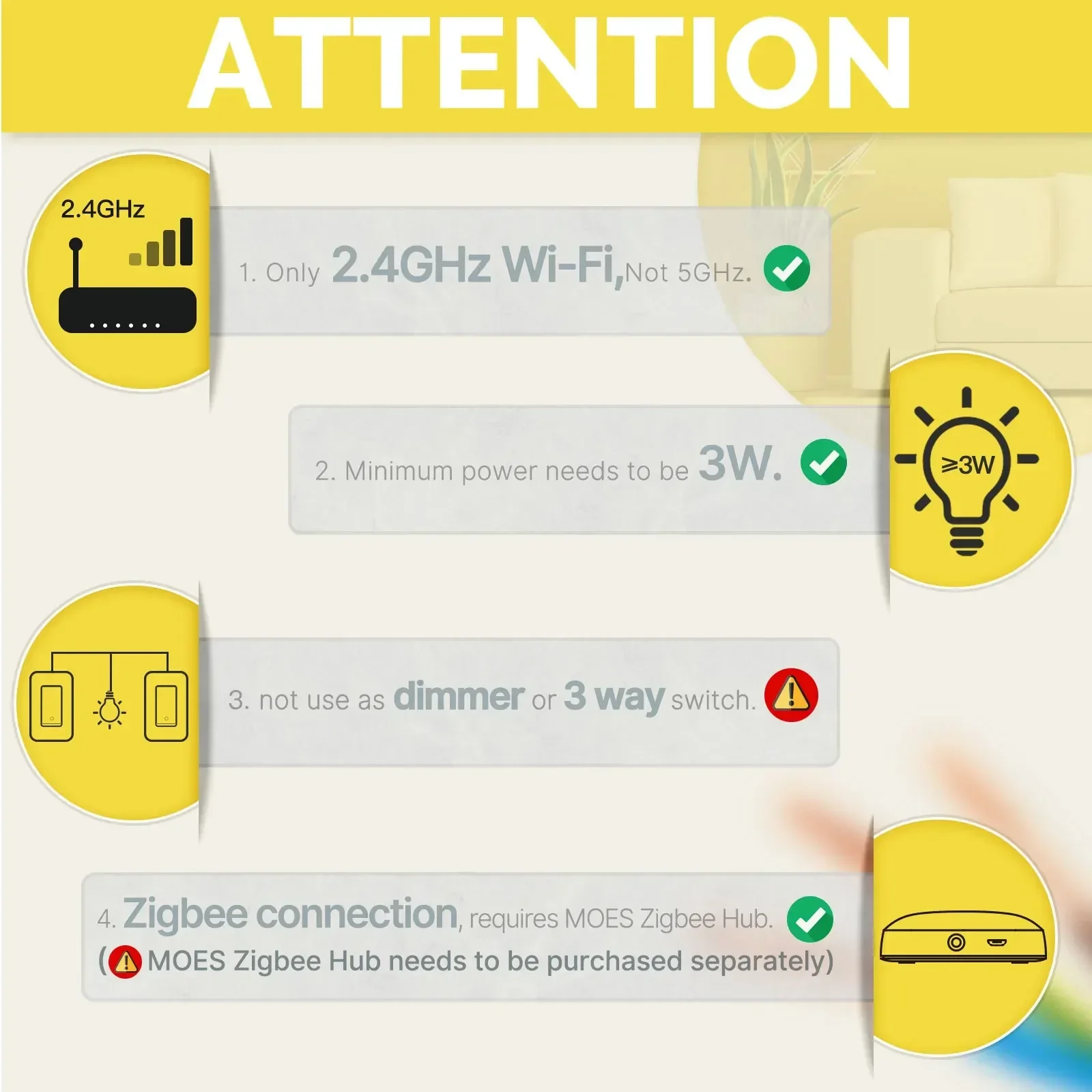 MOES Tuya ZigBee US مفتاح الإض - مراجعة Smart Home Google Assistant وسعره