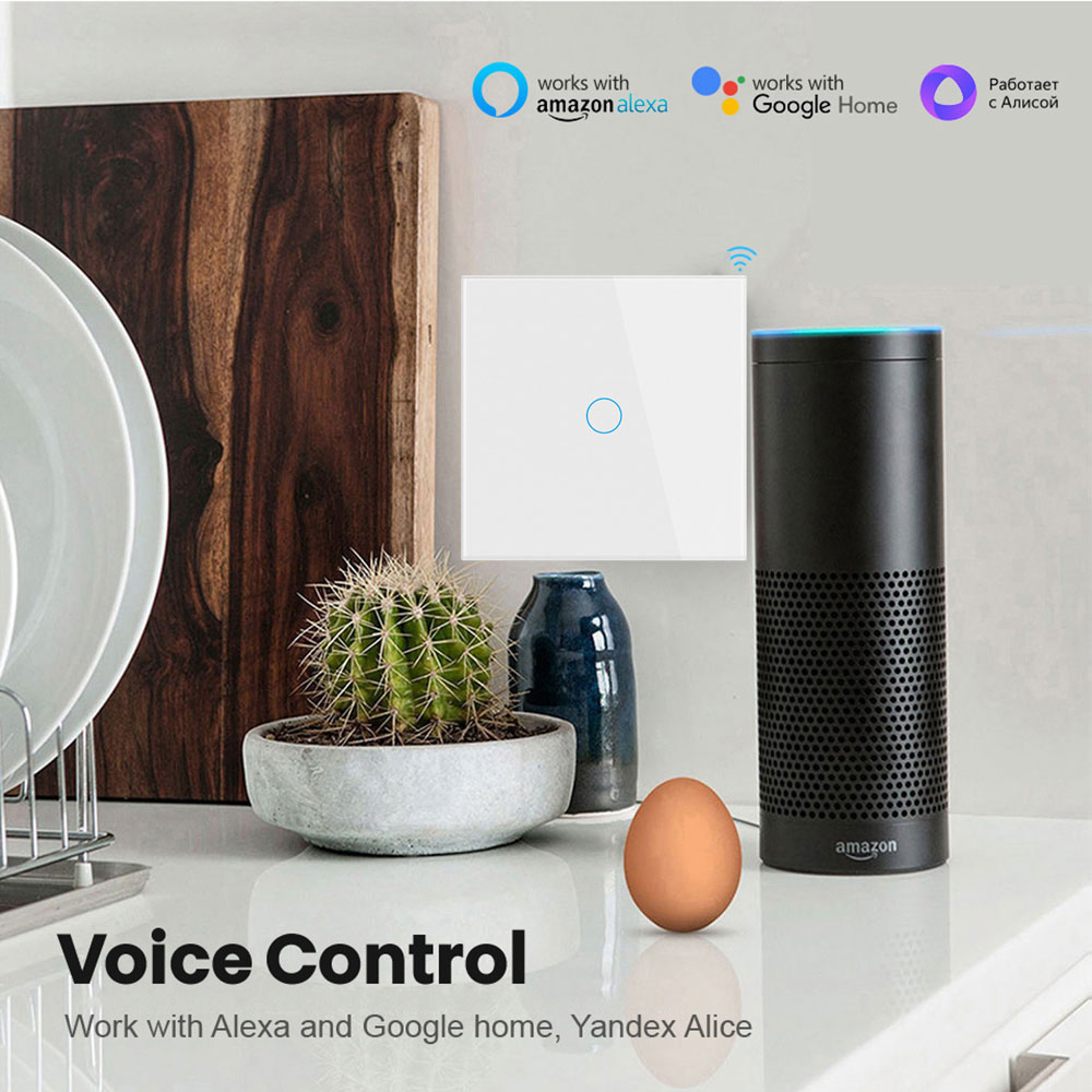 Tuya EU WiFi + RF433 مفتاح الت - مراجعة Smart Home Google Assistant وسعره