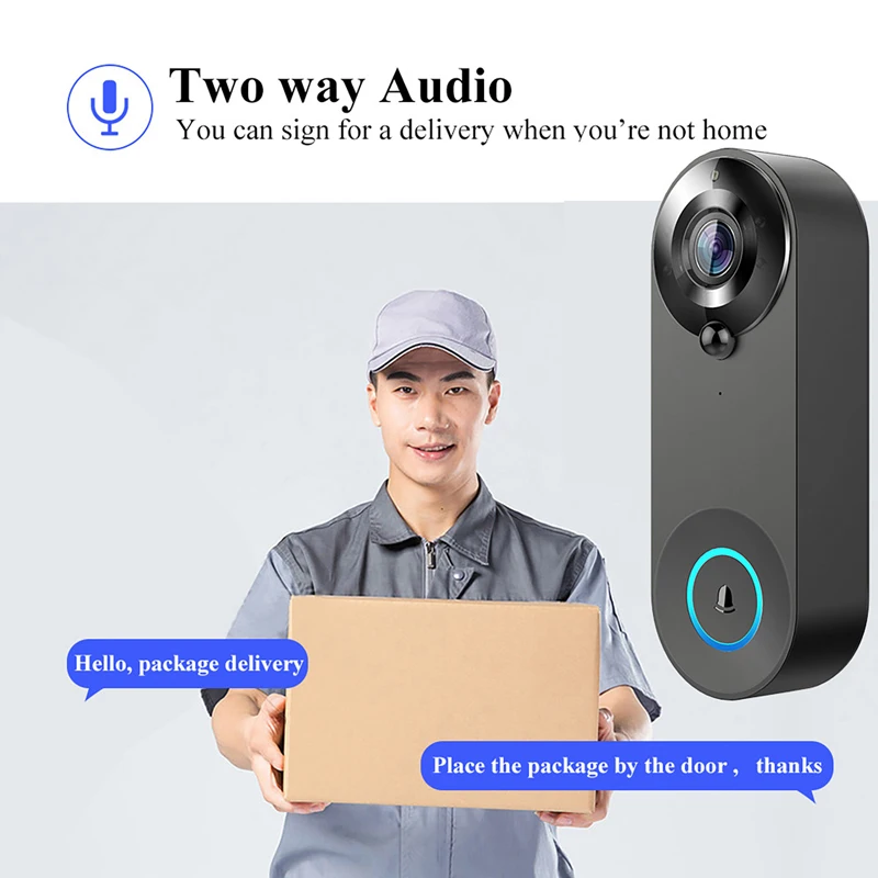 Tuya جرس باب يتضمن شاشة عرض في - مراجعة Smart Home Video Doorbell Enhanced Security With Smart Doorbell وسعره