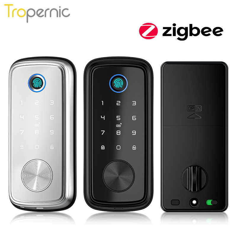 Tuya زيجبي باب ديدبولت أقفال ا - مراجعة Smart Home Door Lock وسعره